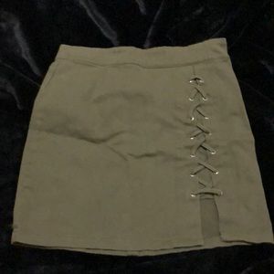 Hunter green skirt